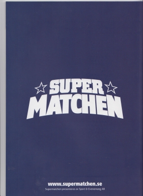 Program från Super Matchen på Ullevi 2013-07-27 i gruppen Böcker / Sports Memorabilia hos Bobo-Konen (A99)