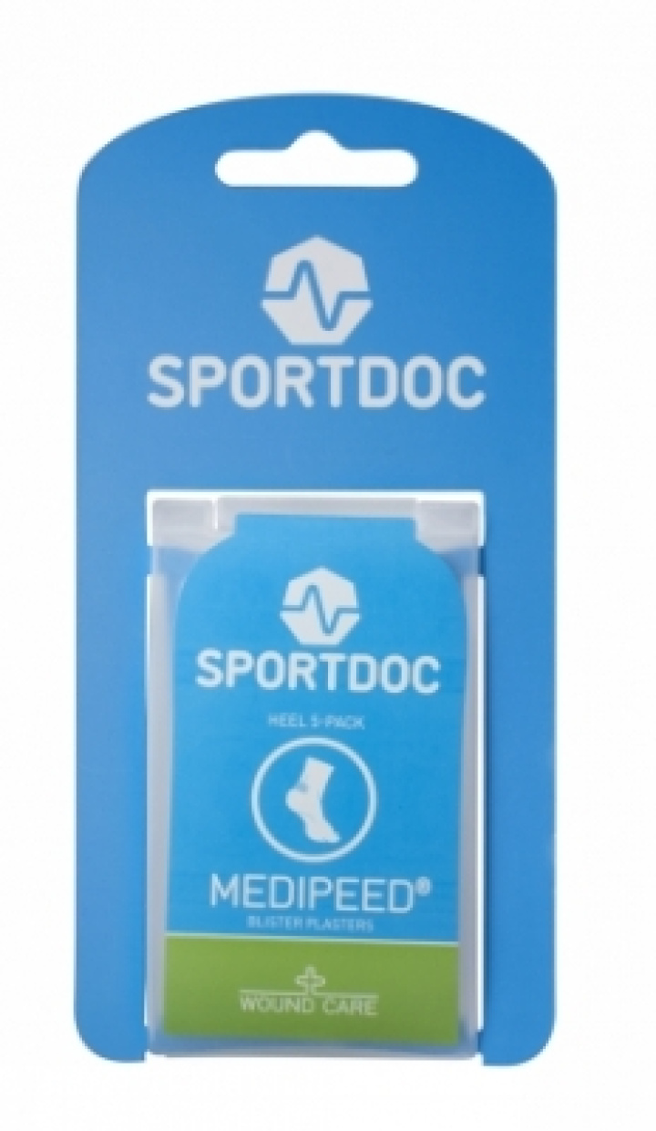 Skavsårsplåster Medipeed Heel 42 x 68mm 5-pack i gruppen Sportmedicin / Tillbehör hos Bobo-Konen (1519)