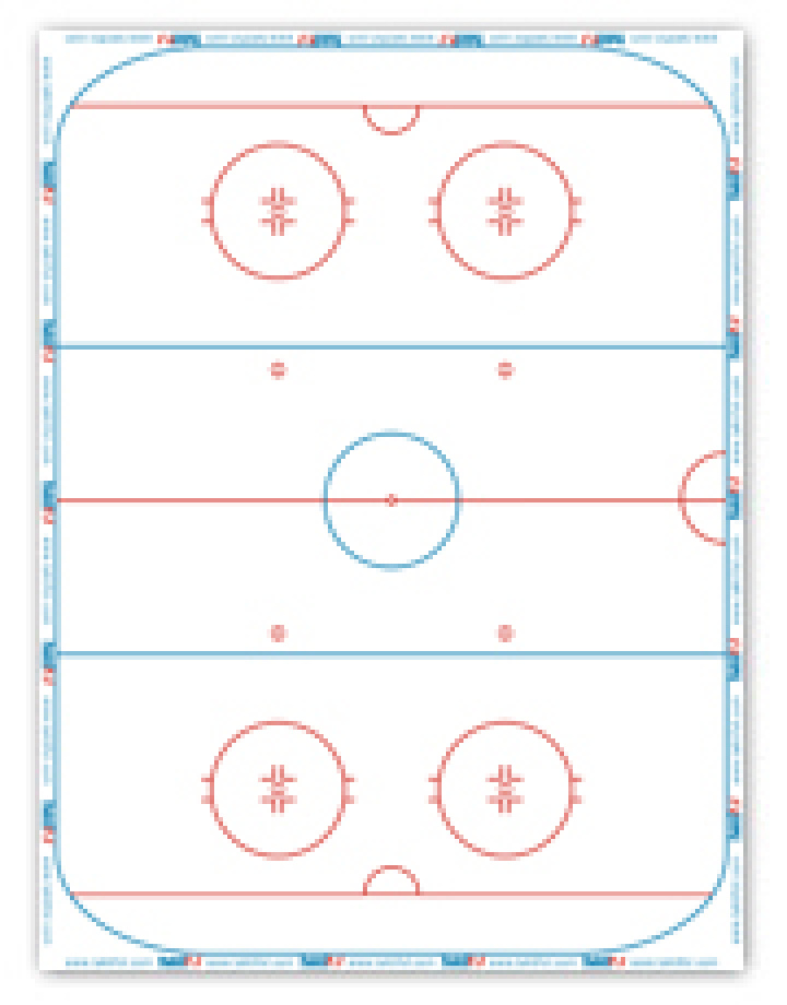 Taktifol-Ishockey, kit med 20 blad, väska och pennor i gruppen Taktifol / Taktifol idrott hos Bobo-Konen (T-IS-25)