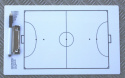 Dubbelsidig taktiktavla för Futsal, 40 x 23 cm.