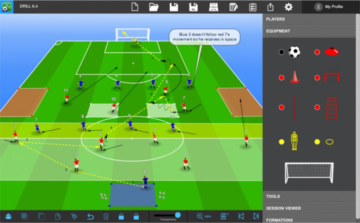 Tactics Manager 4.0.3 Soccer Drill, Session & Tactics Designer Software i gruppen Övriga produkter / Ritprogram / Fotboll hos Bobo-Konen (TM-DL)